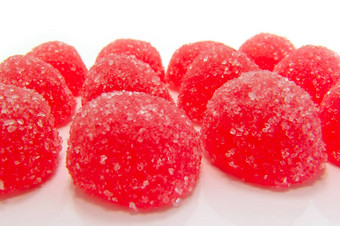 红色的水果糖果