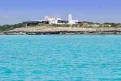 盐风车风机Formentera绿松石海