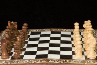 对峙国际象棋块