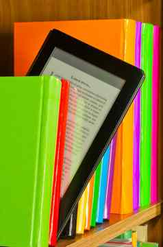 行色彩斑斓的书电子书读者
