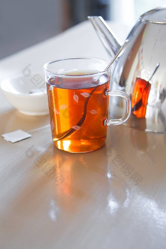 玻璃杯子茶茶壶袋泡茶表格