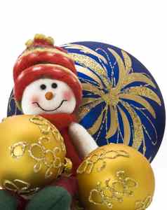 圣诞节装饰玩具色彩斑斓的一年球