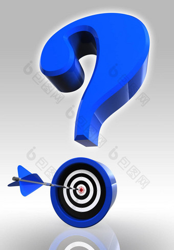 蓝色的questionmark目标