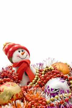圣诞节可爱的雪人装饰球