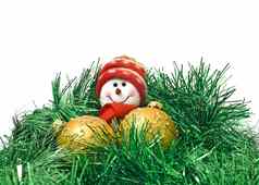 圣诞节玩具色彩斑斓的一年装饰球