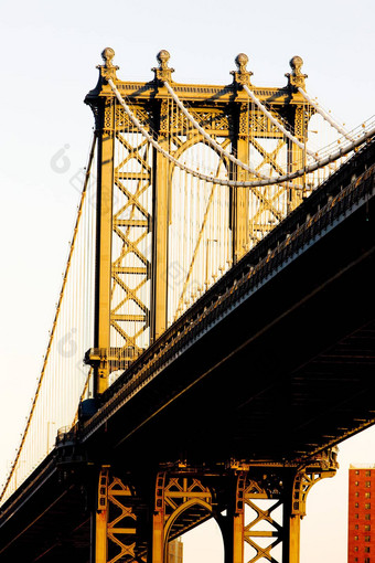 细节曼哈顿桥纽约城市美国