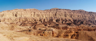 Rim墙小火山口马赫特什儿子说以色列的内盖夫沙漠