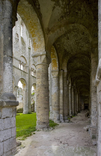 修道院朱米耶日诺曼底法国