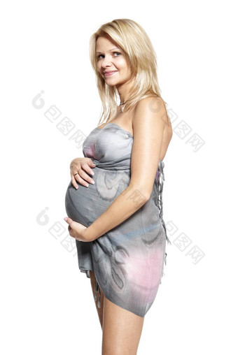 肖像怀孕了女人