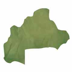 绿色纸地图布基纳法索布基纳法索
