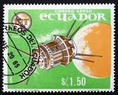 邮资邮票厄瓜多尔月苏联空间探针