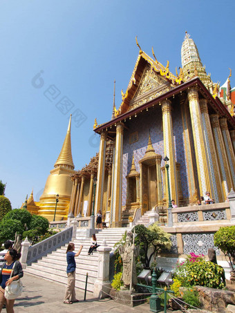 曼谷泰国12月旅游游客欣赏