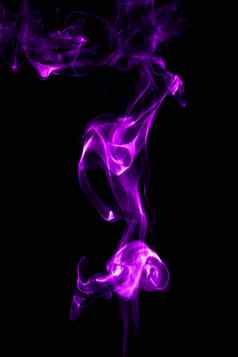 紫色的烟