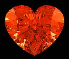 红色的心减少形状钻石黑色的