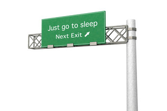 高速公路标志睡眠
