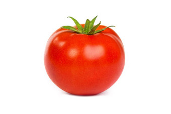 新鲜的红色的番茄isoated白色