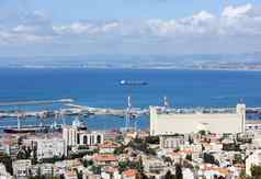海法水域港口以色列地中海海