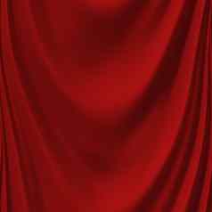 红色的窗帘