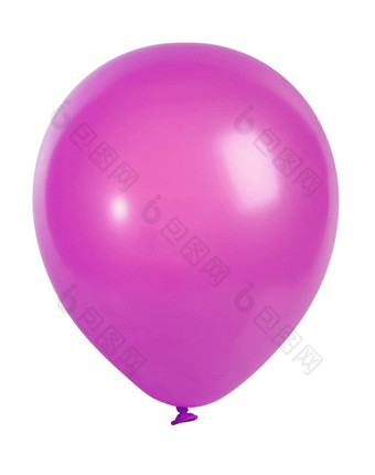 粉红色的气球孤立的白色