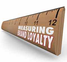 测量品牌忠诚统治者市场营销强度