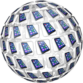 聪明的手机应用程序瓷砖球模式