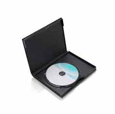 Dvd情况下开放Dvd磁盘孤立的白色