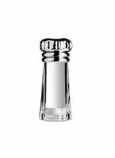 玻璃盐瓶盐绝缘白色背景