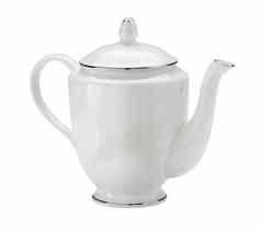 茶壶孤立的白色