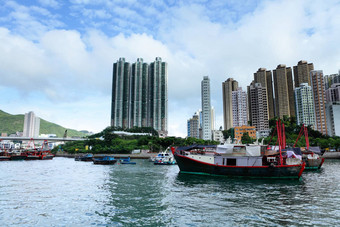 <strong>台风</strong>避难所在香港香港阿伯丁