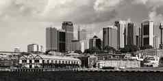 悉尼8月悉尼港口建筑视图8月