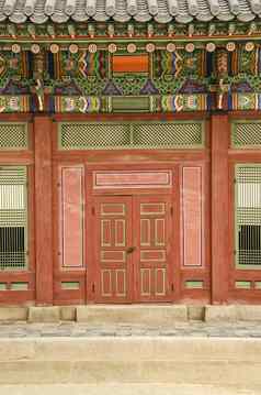 传统的体系结构细节首尔南韩国宫