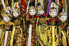 传统的木偶巴厘岛印尼