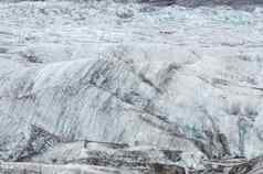 瓦特纳冰川冰川野生冰徒步旅行