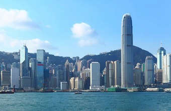 在香港香港维多利亚港口