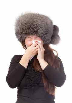 女人冬天冷流感