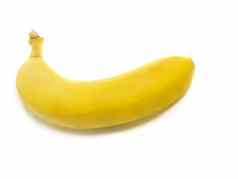 单新鲜的成熟的香蕉孤立的