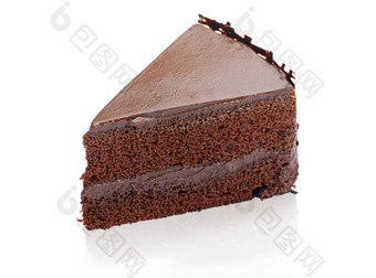 甜蜜的美味的巧克力蛋糕伟大的咖啡刹车