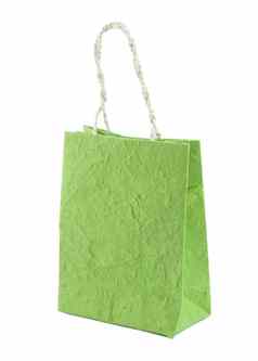 绿色桑纸袋