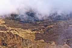 哈雷阿卡拉火山火山口毛伊岛夏威夷山坡上火山口山