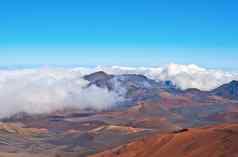 哈雷阿卡拉火山火山口毛伊岛夏威夷