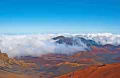 哈雷阿卡拉火山火山口毛伊岛夏威夷