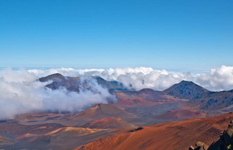 哈雷阿卡拉火山火山口毛伊岛夏威夷