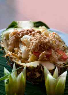 泰国大米菜餐厅菠萝