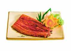烤鳗鱼日本食物菜单显示菜味道亚洲