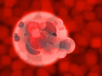 红色的血有机身体细胞插图