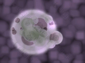 紫色的有机细胞身体事医疗插图