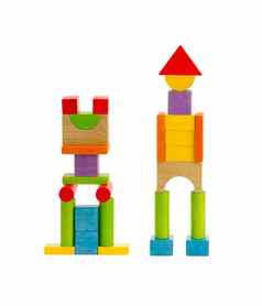 木玩具机器人童年玩享受创建