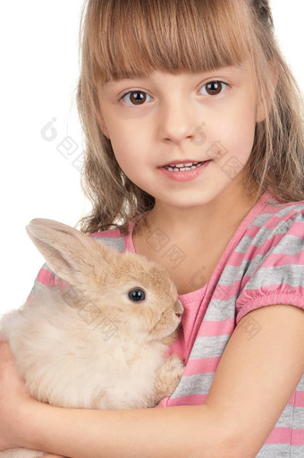 女孩兔子