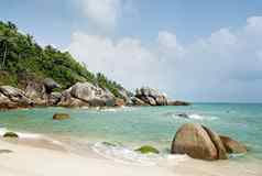 热带异国情调的海滩普吉岛泰国