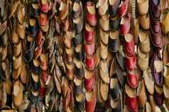 传统的拖鞋露天市场开罗埃及
